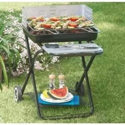 Garden Friend Barbecue Clic Clac In Acciaio 60x68x86,5h Cm Pieghevole