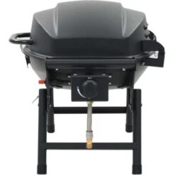 Barbecue E Griglia A Gas Portatile Con Fornello Nero VidaXL -Prodotti Per Barbecue 11022309 5
