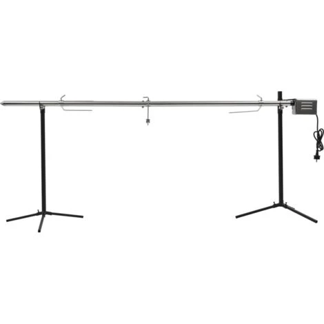 Griglia Barbecue Automatica Con Motore In Acciaio 207x45x81cm VidaXL 3 Griglia Barbecue Automatica Con Motore In Acciaio 207x45x81cm VidaXL