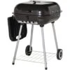 Outsunny Barbecue A Carbonella Con 2 Griglie Ripiano Laterale E Coperchio In Metallo Nero -Prodotti Per Barbecue 12003737 1
