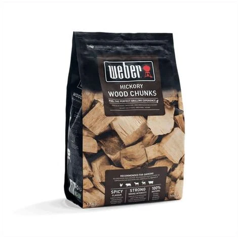 Weber Grandi Pezzi Di Legna Per Affumicatura Hickory 4 Weber Grandi Pezzi Di Legna Per Affumicatura Hickory - immagine 2