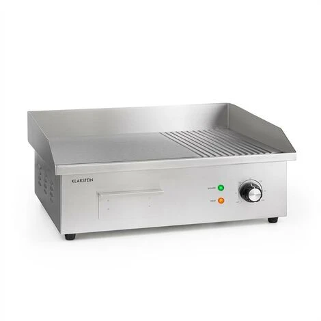 Klarstein Grillmeile 3000GR Pro Grill Elettrico 3000W 54,5x35cm Piatto/scanalato 3 Klarstein Grillmeile 3000GR Pro Grill Elettrico 3000W 54,5x35cm Piatto/scanalato
