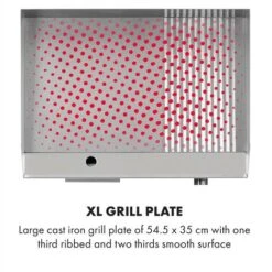 Klarstein Grillmeile 3000GR Pro Grill Elettrico 3000W 54,5x35cm Piatto/scanalato 10 Klarstein Grillmeile 3000GR Pro Grill Elettrico 3000W 54,5x35cm Piatto/scanalato -Prodotti Per Barbecue 16767987 4