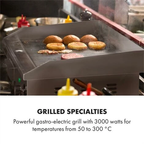 Klarstein Grillmeile 3000R Pro Grill Elettrico 3000W Piastra 54,5x35cm Scanalata 4 Klarstein Grillmeile 3000R Pro Grill Elettrico 3000W Piastra 54,5x35cm Scanalata - immagine 2