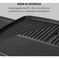 Klarstein Gatsby Grill Elettrico 2000W Superficie Barbecue Antiaderente Beige/nero -Prodotti Per Barbecue 18135694 4 1