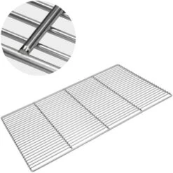 Griglia Grill Barbecue Graticola 2 Manici Legno Acciaio Dimensione 67 X 40 Cm 10 Griglia Grill Barbecue Graticola 2 Manici Legno Acciaio Dimensione 67 X 40 Cm -Prodotti Per Barbecue 18193664 4