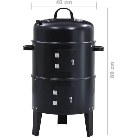 Griglia Barbecue A Carbone 3-in-1 40x80 Cm VidaXL 5 Griglia Barbecue A Carbone 3-in-1 40x80 Cm VidaXL - immagine 3