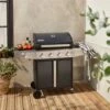 Barbecue A Gas - Modello Bazin 4 Grigio Antracite - Cucina Da Esterno 4 Bruciatori + 1 Fornello Laterale Con Ripiani E Termometro, Armadietto E Ruote 1 Barbecue A Gas - Modello Bazin 4 Grigio Antracite - Cucina Da Esterno 4 Bruciatori + 1 Fornello Laterale Con Ripiani E Termometro, Armadietto E Ruote -Prodotti Per Barbecue 20084155 1