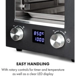 Klarstein Hannibal Grill Ad Alta Temperatura Indoor 2.200W 850°C Acciaio Inox Nero 11 Klarstein Hannibal Grill Ad Alta Temperatura Indoor 2.200W 850°C Acciaio Inox Nero -Prodotti Per Barbecue 20236188 5