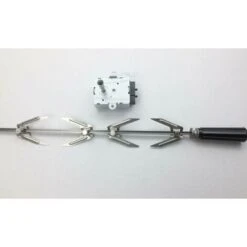 SPIEDO 90 CM + MOTORE 6 W 4 FORCHETTE RITAGLIABILE MISURA GIRARROSTO BARBECUE -Prodotti Per Barbecue 20447976 4