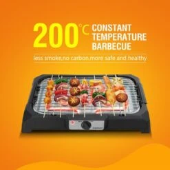 BARBECUE BRACE GRIGLIA PIASTRA ELETTRICA BISTECCHIERA 2000W AIGOSTAR -Prodotti Per Barbecue 20649788 5