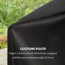 Klarstein Tomahawk Copertura Protettiva Tela 600D 30/70% PE/PVC Nero 10 Klarstein Tomahawk Copertura Protettiva Tela 600D 30/70% PE/PVC Nero -Prodotti Per Barbecue 23803066 4