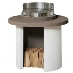 Barbecue In Muratura Mercurio Sarom Cm 102x102x103,7h Kg 203