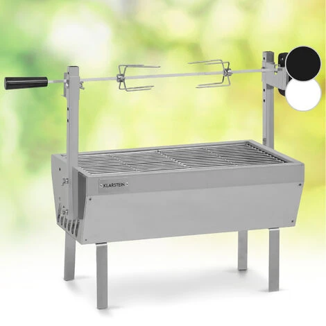Klarstein Sauenland Mini, Griglia Con Girarrosto, 12kg Max., Acciaio Inox, 4W 3 Klarstein Sauenland Mini, Griglia Con Girarrosto, 12kg Max., Acciaio Inox, 4W
