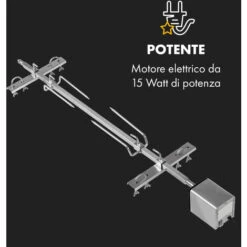 Klarstein Sauenland Pro XL, Griglia Per Maialino, Girarrosto, 4 Rotelle Di Acciaio Inox, 15W 11 Klarstein Sauenland Pro XL, Griglia Per Maialino, Girarrosto, 4 Rotelle Di Acciaio Inox, 15W -Prodotti Per Barbecue 27421862 5