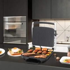 BISTECCHIERA PIASTRA GRIGLIA ELETTRICA TERMOSTATO REGOLABILE 2200W RISCALDAMENTO 9 BISTECCHIERA PIASTRA GRIGLIA ELETTRICA TERMOSTATO REGOLABILE 2200W RISCALDAMENTO -Prodotti Per Barbecue 28743068 4