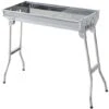 Outsunny Griglia Barbecue Portatile E Pieghevole In Acciaio Inox, 73x33x71cm 2 Outsunny Griglia Barbecue Portatile E Pieghevole In Acciaio Inox, 73x33x71cm -Prodotti Per Barbecue 29809184 1