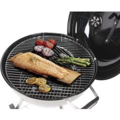 Mastercook - Barbecue A Carbonella Diametro Griglia 57 Cm, Barbecue Con Ruote E Coperchio, BBQ A Carbone Dotato Di Termometro E Sistema Raccogli Cenere, Altezza Griglia Da Terra 78 Cm Gold -Prodotti Per Barbecue 32599624 4