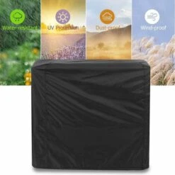 Copri Barbecue Nero, Copri Griglia A Prova Di UV / Acqua / Umidità Protezione UV Antipolvere Resistente Al Vento Per Barbecue All'aperto Griglia Da Giardino Patio ('80x66x100cm) -Prodotti Per Barbecue 32755246 5