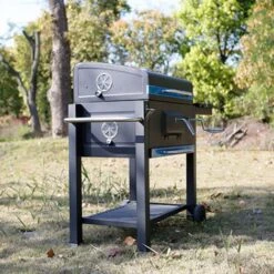 BARBECUE A CARBONELLA CARBONE BBQ GRILL DA GIARDINO CON RIPIANO REGOLABILE, 115x66x106 CM -Prodotti Per Barbecue 34837924 5