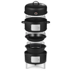 Affumicatore A Carbone 39 Cm Nero - Kg.fum-bbq - Kitchen Chef -Prodotti Per Barbecue 35962420 3