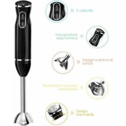 SET Frullatore Professionale Mixer Di Acciaio INOX Con Accessori, 2 Velocit¨¤, Teste Rimovibili 10 SET Frullatore Professionale Mixer Di Acciaio INOX Con Accessori, 2 Velocit¨¤, Teste Rimovibili -Prodotti Per Barbecue 37329420 4