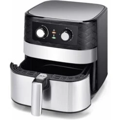 Friggitrice Ad Aria Meccanica, Forno Ad Aria Calda Con Touch Screen, Friggitrice 1700W Senza Olio, Friggitrice Ad Aria Temperatura Protezione Surriscaldamento Con Accessori, Nero -Prodotti Per Barbecue 37329471 4