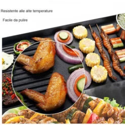 Bistecchiera Elettrica Tavolo 46x26cm 2000W Antiaderente Barbecue Griglia 021 10 Bistecchiera Elettrica Tavolo 46x26cm 2000W Antiaderente Barbecue Griglia 021 -Prodotti Per Barbecue 38533686 4