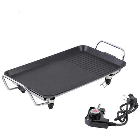 Bistecchiera Elettrica Tavolo 46x26cm 2000W Antiaderente Barbecue Griglia 021 7 Bistecchiera Elettrica Tavolo 46x26cm 2000W Antiaderente Barbecue Griglia 021 - immagine 5