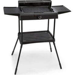 Barbecue Elettrico Su Piedini 2000w Nero - Ksbbq1703 - Kitchen Chef