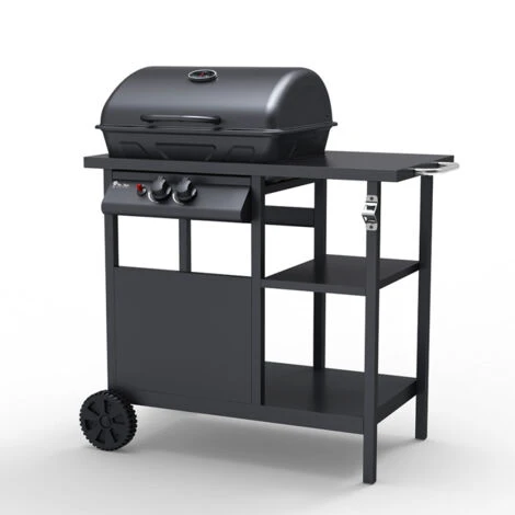 Barbecue BBQ Gas Acciaio Inox 2 Bruciatori Griglia Cremagliera Bagnét Verd 3 Barbecue BBQ Gas Acciaio Inox 2 Bruciatori Griglia Cremagliera Bagnét Verd