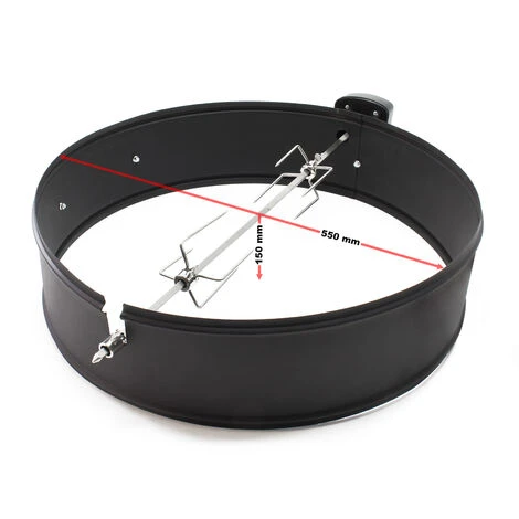 Girarrosto Elettrico Con Anello Ø 55cm X H 15cm Accessorio Per Barbecue A Sfera 6 Girarrosto Elettrico Con Anello Ø 55cm X H 15cm Accessorio Per Barbecue A Sfera - immagine 4