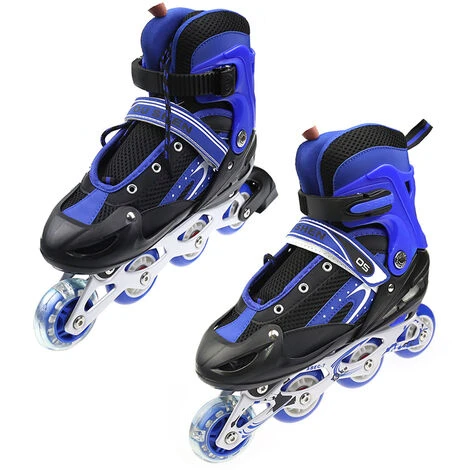 Pattini A Rotelle,Pattini In Linea Regolabili Con Ruote,outdoor Pattini ,modello:M (35-38)blu 7 Pattini A Rotelle,Pattini In Linea Regolabili Con Ruote,outdoor Pattini ,modello:M (35-38)blu - immagine 5