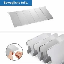 Kueatily Protezione Dal Vento Stufa A Gas Pieghevole In Alluminio Protezione Dal Vento Fornello Da Campeggio Con 10 Lamelle In Alluminio, Protezione Dal Vento Pieghevole Leggera, Schermo Antivento Per 10 Kueatily Protezione Dal Vento Stufa A Gas Pieghevole In Alluminio Protezione Dal Vento Fornello Da Campeggio Con 10 Lamelle In Alluminio, Protezione Dal Vento Pieghevole Leggera, Schermo Antivento Per -Prodotti Per Barbecue 47437155 4
