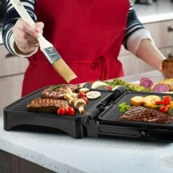 PIASTRA PER PANINI TOAST BISTECCHIERA TOSTAPANE 1800W GRIGLIA GRILL SANDWICH -Prodotti Per Barbecue 50828406 3