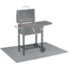 Relaxdays Tappeto Per Barbecue, Tappetino Ignifugo, Protezione Pavimento Sotto Grill BBQ, Esterno, 150x100 Cm, Argento 2 Relaxdays Tappeto Per Barbecue, Tappetino Ignifugo, Protezione Pavimento Sotto Grill BBQ, Esterno, 150x100 Cm, Argento -Prodotti Per Barbecue 51983270 1