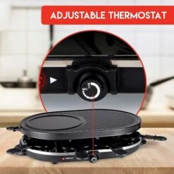Alpina Raclette Barbecue Grill 1200W Piastra Elettrica Ghisa Antiaderente Da Tavolo 9 Alpina Raclette Barbecue Grill 1200W Piastra Elettrica Ghisa Antiaderente Da Tavolo -Prodotti Per Barbecue 53494753 3