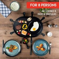 Alpina Raclette Barbecue Grill 1200W Piastra Elettrica Ghisa Antiaderente Da Tavolo 11 Alpina Raclette Barbecue Grill 1200W Piastra Elettrica Ghisa Antiaderente Da Tavolo -Prodotti Per Barbecue 53494753 5