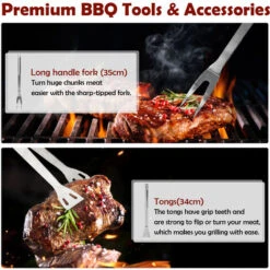 Todeco Kit Barbecue Per Barbecue, Set Di Attrezzi Per Barbecue, Con Custodia In Alluminio, 3 Utensili In Acciaio Inox, Materiale: Lega Di Alluminio, Materiale Della Scatola: Lega Di Alluminio 9 Todeco Kit Barbecue Per Barbecue, Set Di Attrezzi Per Barbecue, Con Custodia In Alluminio, 3 Utensili In Acciaio Inox, Materiale: Lega Di Alluminio, Materiale Della Scatola: Lega Di Alluminio -Prodotti Per Barbecue 54376595 3
