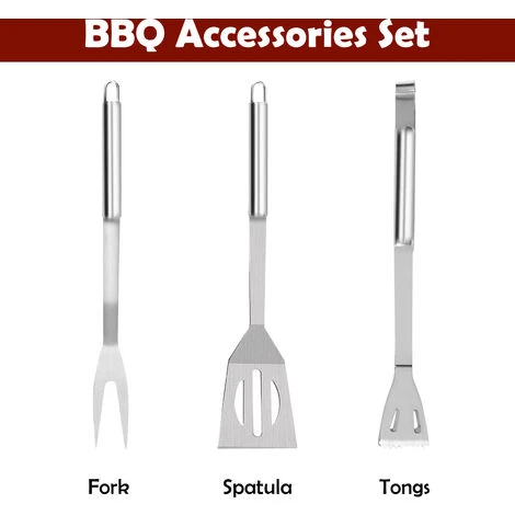 Todeco Kit Barbecue Per Barbecue, Set Di Attrezzi Per Barbecue, Con Custodia In Alluminio, 3 Utensili In Acciaio Inox, Materiale: Lega Di Alluminio, Materiale Della Scatola: Lega Di Alluminio 7 Todeco Kit Barbecue Per Barbecue, Set Di Attrezzi Per Barbecue, Con Custodia In Alluminio, 3 Utensili In Acciaio Inox, Materiale: Lega Di Alluminio, Materiale Della Scatola: Lega Di Alluminio - immagine 5