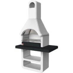 Barbecue In Muratura Modello Maribor, 114x64xh.212,5 Utilizzabile Legna O Carbonella