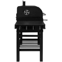 BBQ Barbecue Affumicatore Barbeque Da Giardino Carbonella Forno Regolabile Con 4 Ventole Termometro Ripiani Laterali Ganci Apribottiglie Ruote Copertura Antipioggia Spazzola Metallica - XL -Prodotti Per Barbecue 59952671 3