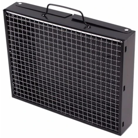 Trade Shop - Barbecue Portatile A Carbonella Per Grigliate Carne Pesce Verdure 20x35x27 Cm 6 Trade Shop - Barbecue Portatile A Carbonella Per Grigliate Carne Pesce Verdure 20x35x27 Cm - immagine 4