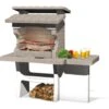 BARBECUE LUXOR 159X72XH162CM A LEGNA E CARBONELLA CON PIANO LATERALE -Prodotti Per Barbecue 63261402 1