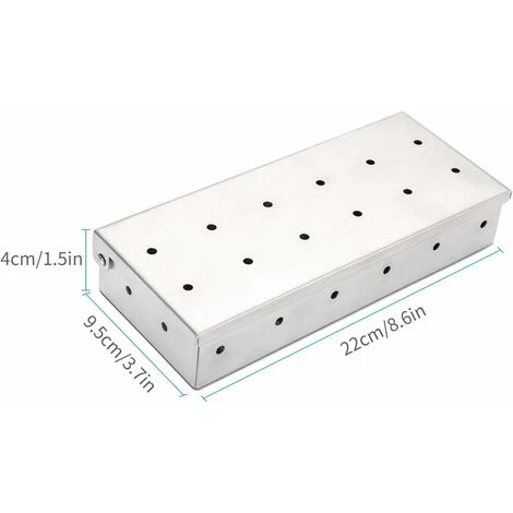 Scatola Per Barbecue Affumicatore Scatola Affumicata In Acciaio Inossidabile Griglia Per Barbecue Scatola Per Fumatori Accessorio Per Griglia A Gas, Griglia A Carbone 4 Scatola Per Barbecue Affumicatore Scatola Affumicata In Acciaio Inossidabile Griglia Per Barbecue Scatola Per Fumatori Accessorio Per Griglia A Gas, Griglia A Carbone - immagine 2