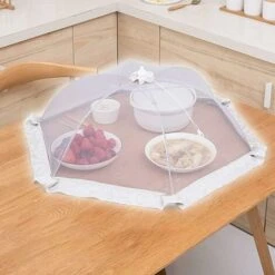 LTS FAFA Cappa Antimosche, Copertura Pieghevole, Zanzariera A Rete Cappa Di Protezione Dagli Insetti Per Cibo, Frutta, Picnic, Barbecue, 80 Cm (grigio)