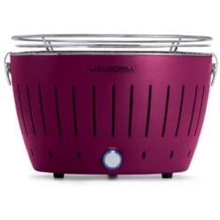 LotusGrill G,LI,34P Barbecue Con Batterie E Cavo Di Alimentazione USB, Viola