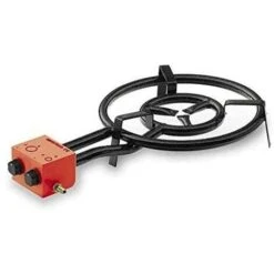 LACOR Fornello Per Paellero A Gas Butano 30-50 Cm, 2 Fuochi Per Padelle Da 38 A 70 Cm