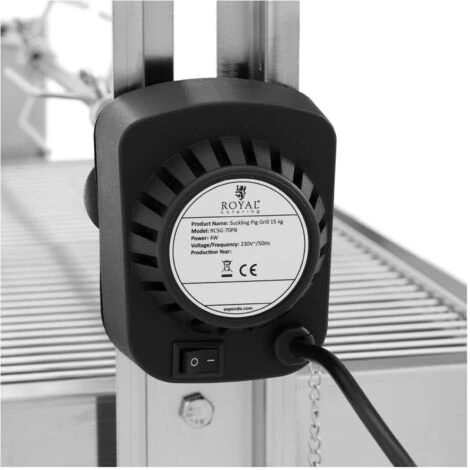 Griglia Per Maialino Da Latte Acciaio Inox Altezza Regolabile 15 Kg 4 Griglia Per Maialino Da Latte Acciaio Inox Altezza Regolabile 15 Kg - immagine 2