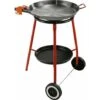 Reber Kit Paella Completo Per La Cucina All'Aria Aperta Con Fornello Ad Alimentazione A Gas (Gpl) A Due Fuochi Indipendenti, Supporto In Acciaio Verniciato A Tre Piedi, Padella In Ferro -Prodotti Per Barbecue 78984517 1